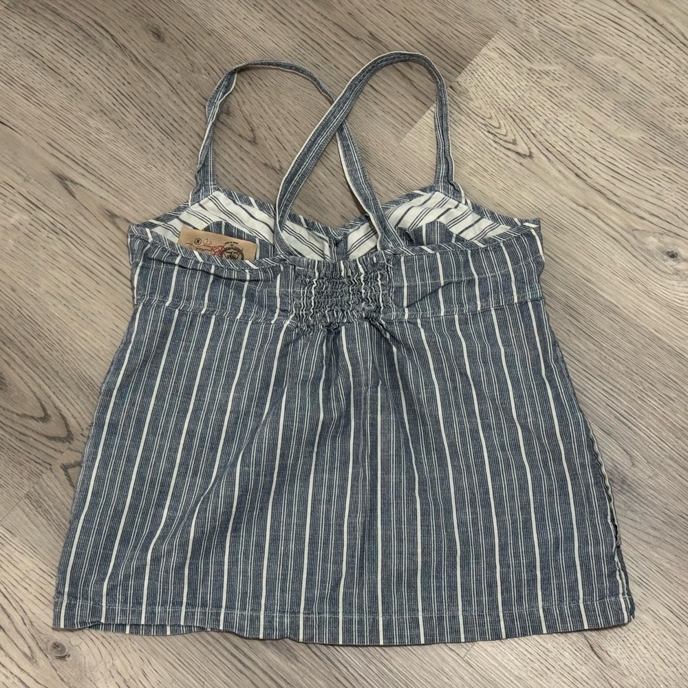 Gap Vintage Y2K Limited Edition Railroad Stripe Women’s Babydoll Top/Tank Top M - Picture 3 of 8